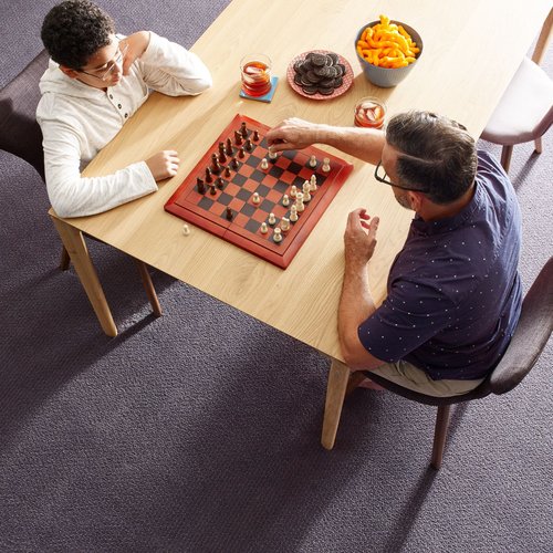 father and son playing chess - Cut-Rite Carpets & Design Center in NY