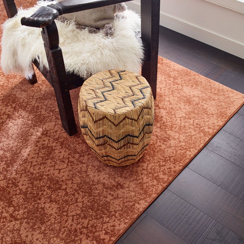 chair and side table on area rug - Cut-Rite Carpets & Design Center in Scarsdale, NY