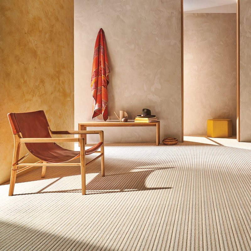 chair on carpeted floor - Cut-Rite Carpets & Design Center in Scarsdale, NY